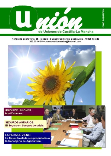 Portada Revista 01 Unión de Uniones de Castilla-La Mancha - noviembre 2013