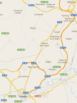 Localización. Imagen proporcionada por Google Maps, 2014