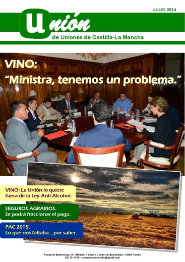 Portada Revista 03 Unión de Uniones de Castilla-La Mancha- julio 2014