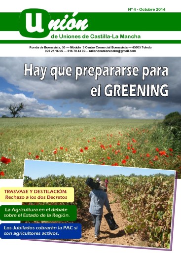 Portada Revista 04 Unión de Uniones de Castilla-La Mancha- octubre 2014