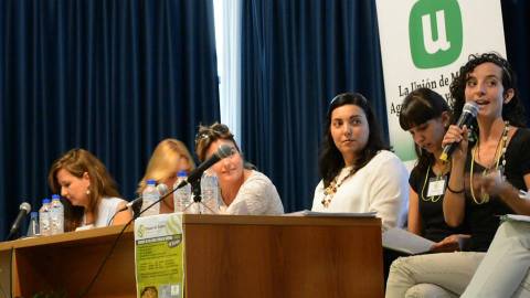 Pilar Merino, Presidenta de la Unión de Mujeres de Castilla-La Mancha en las Jornadas en Segovia