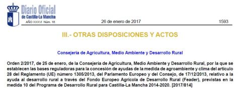 ayudas agroambientales castilla-la mancha herbaceos secano erosión arómaticas biodiversidad