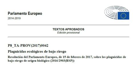 Plaguicidas de Bajo Riesgo