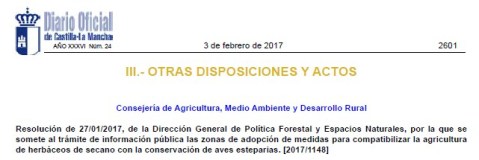 ZEPAs Esteparias Castilla-La Mancha