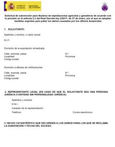 Ayudas temporales explotaciones agrarias