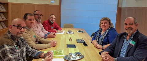 Reunión con Clara Aguilera, del Grupo de Progresistas y Socialistas y miembro de la Comisión de Agricultura